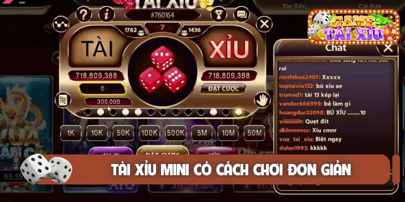 Tài xỉu mini có cách chơi đơn giản